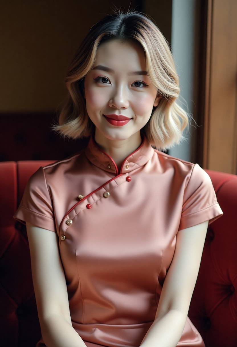 音乐主播在录音室弹唱